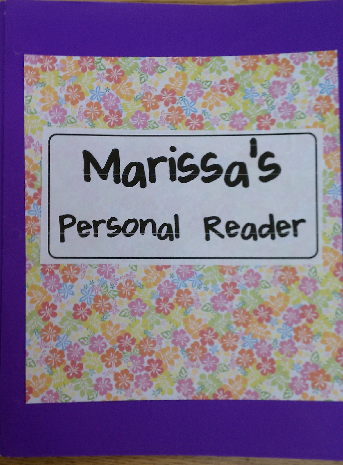 Funky First Grade Fun Personal Reader Folders Check!