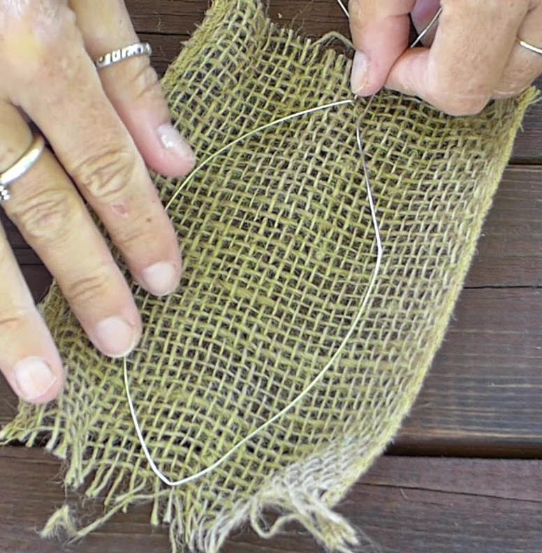 EasyMeWorld Burlap Sunflower Tutorial