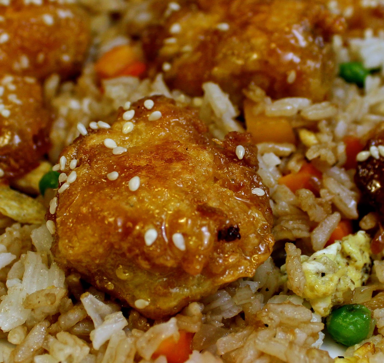 Charleston's Chew Sweet and Sour Chicken with Egg Fried Rice
