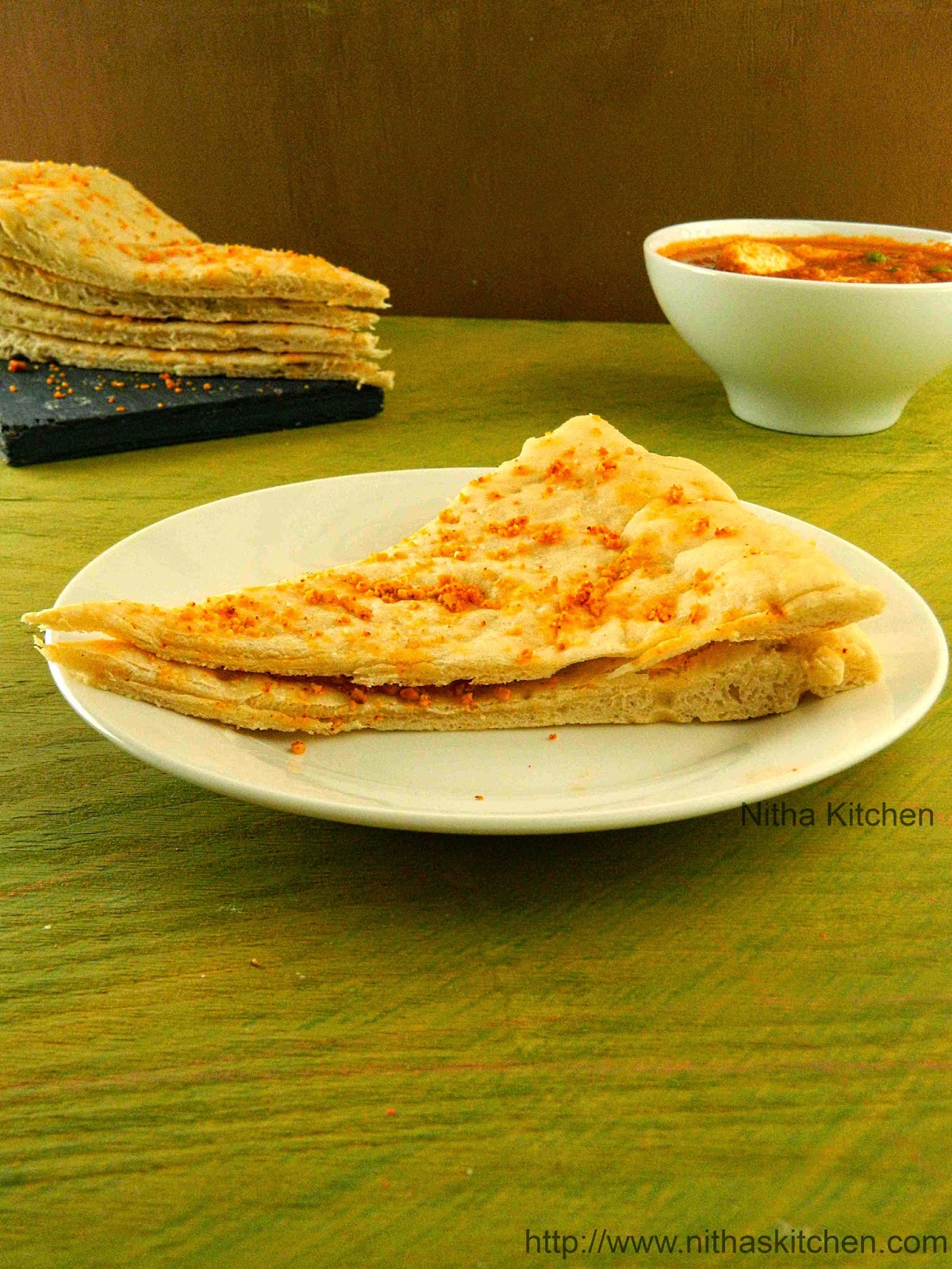 Nitha Kitchen Garlic Naan Recipe How to make Naan in Oven