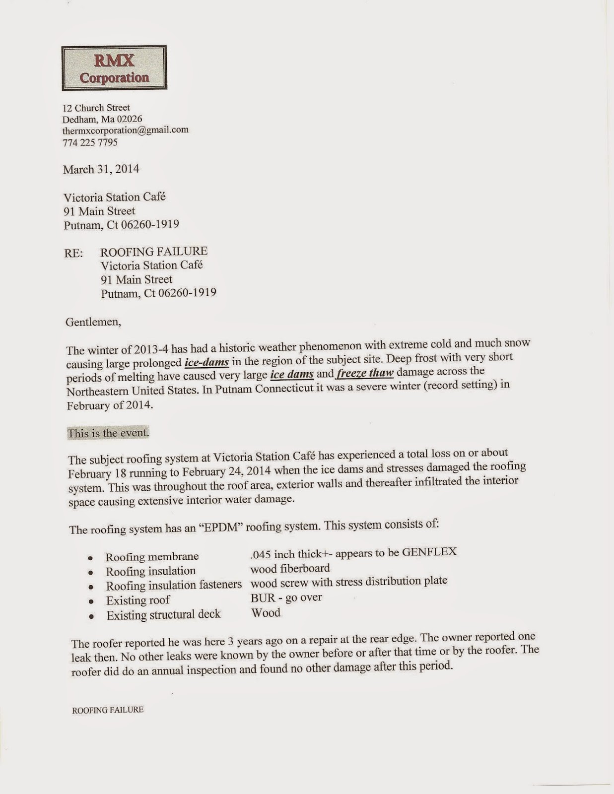 insurance claim letter for reimbursement