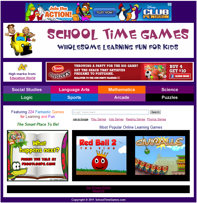 Tech Coach School Time Games