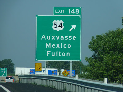 Auxvasse, Mexico, Fulton: nice mix of names