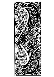 Motivo celta en dos colores para decoración de artesanias, etc.