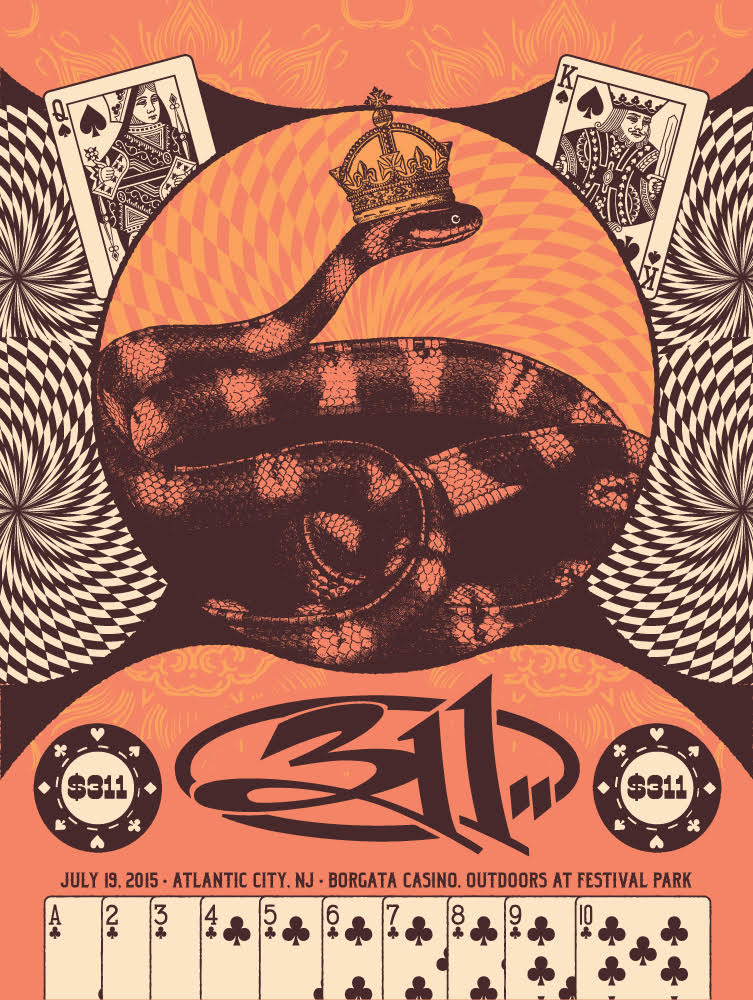 INSIDE THE ROCK POSTER FRAME BLOG Status Serigraph 311 Atlantic City