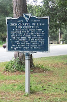 Historical Marker, Zion Chapel of Ease & Cemetery