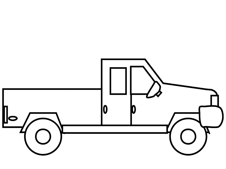 Kids Page: Truck Coloring Pages