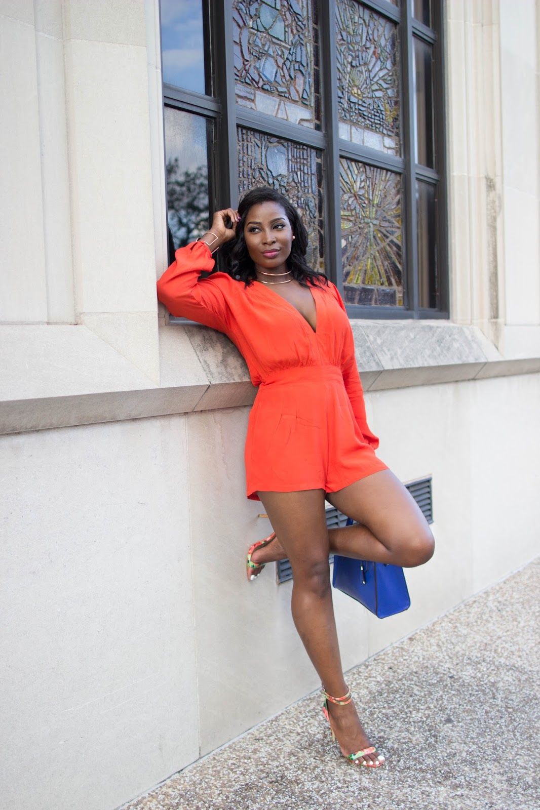 Orange Romper + Accessorizing Options Irony of Ashi