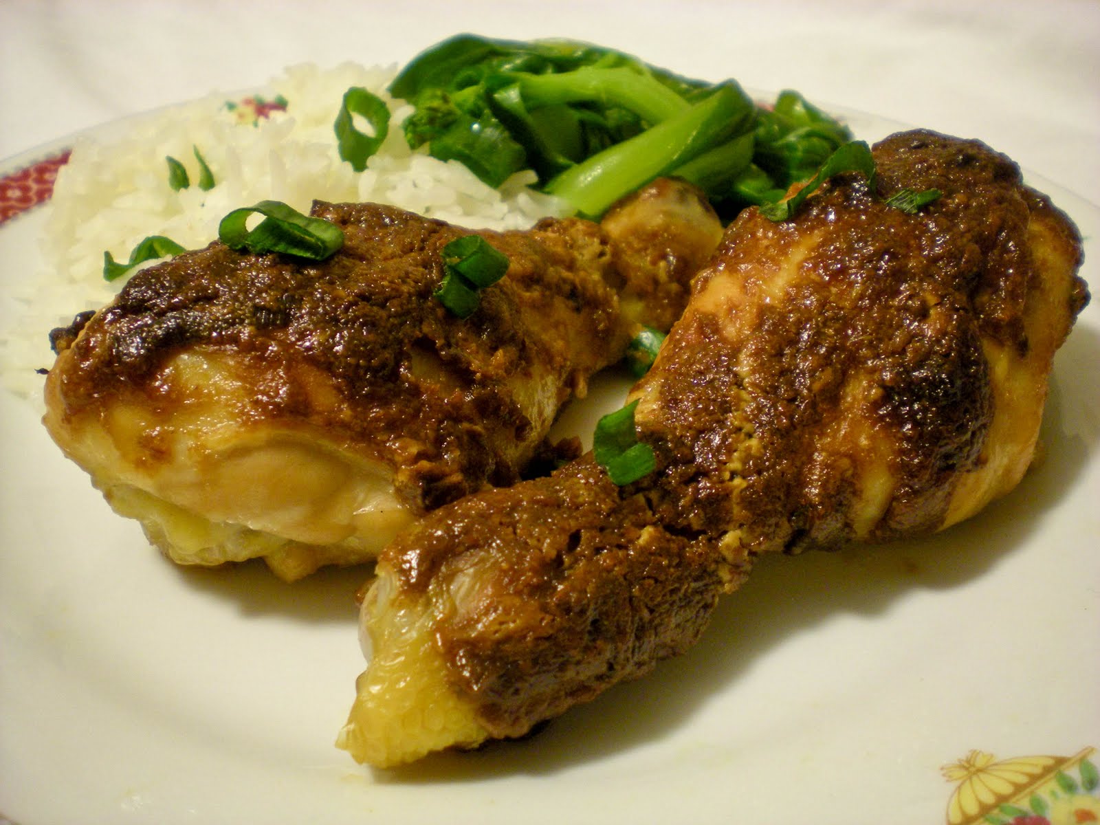 Random Cuisine Hoisin Peanut Butter Glazed Chicken Drumsticks