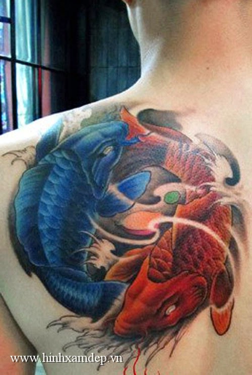 Hình xăm cá chép đẹp - 36