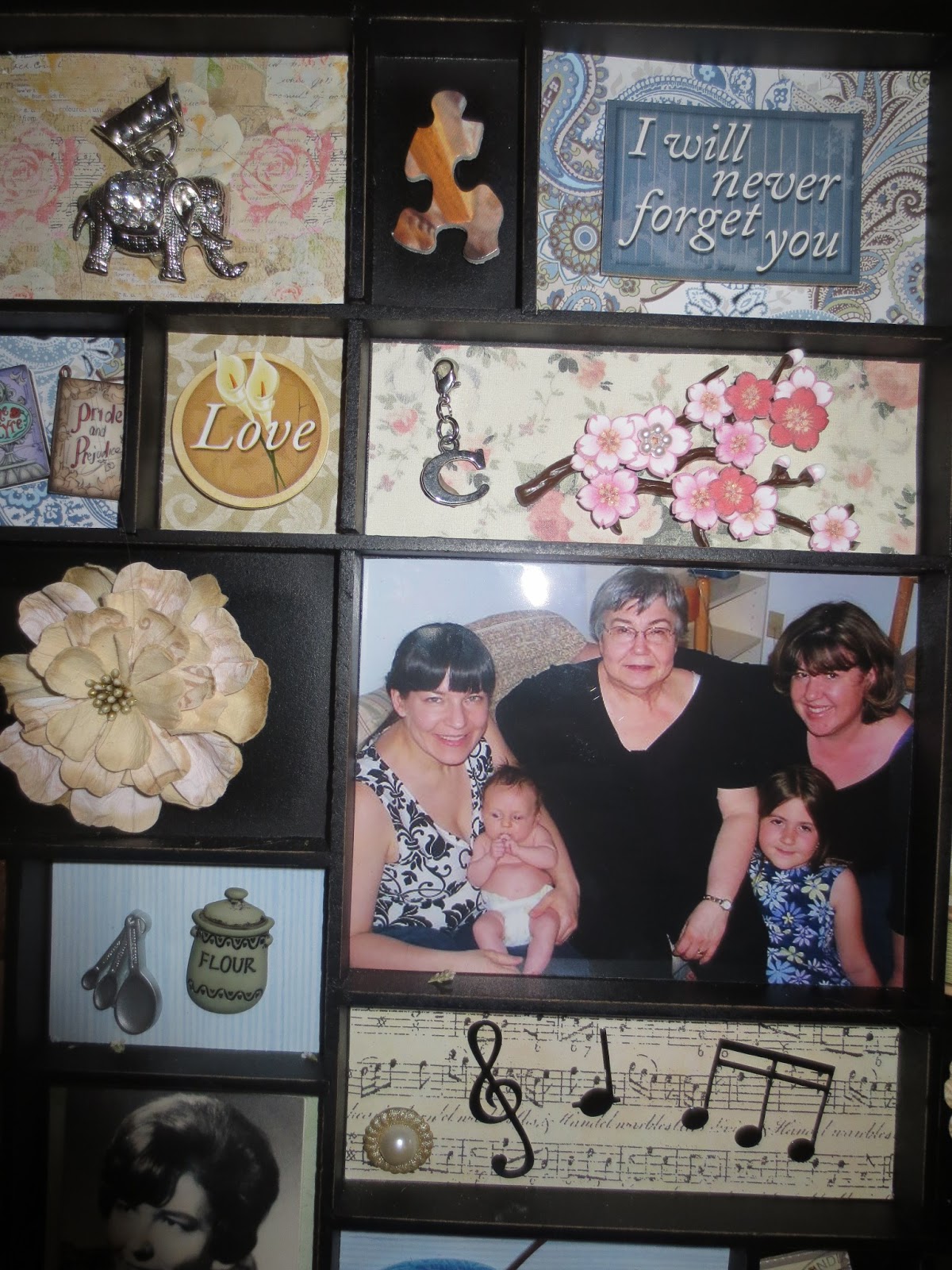 Revelations by a 40Something Mom Memory Shadow Box for Mom