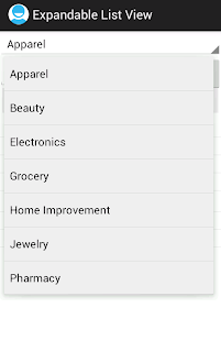 Android ExpandableListView Groups