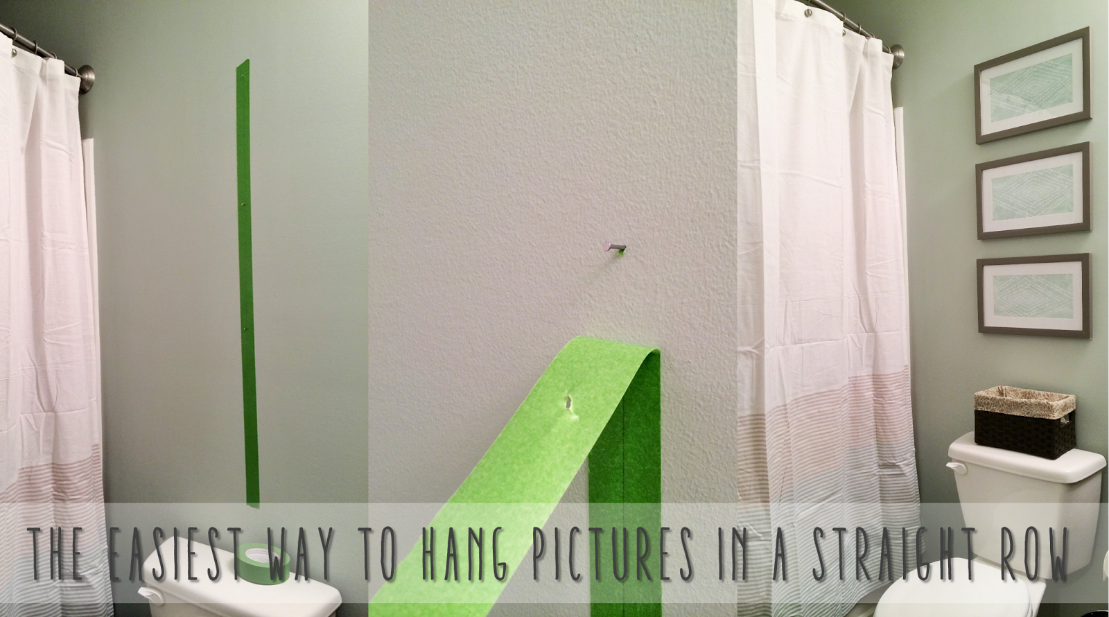 {Jessica Stout Design} Hanging Pictures in a Straight Row