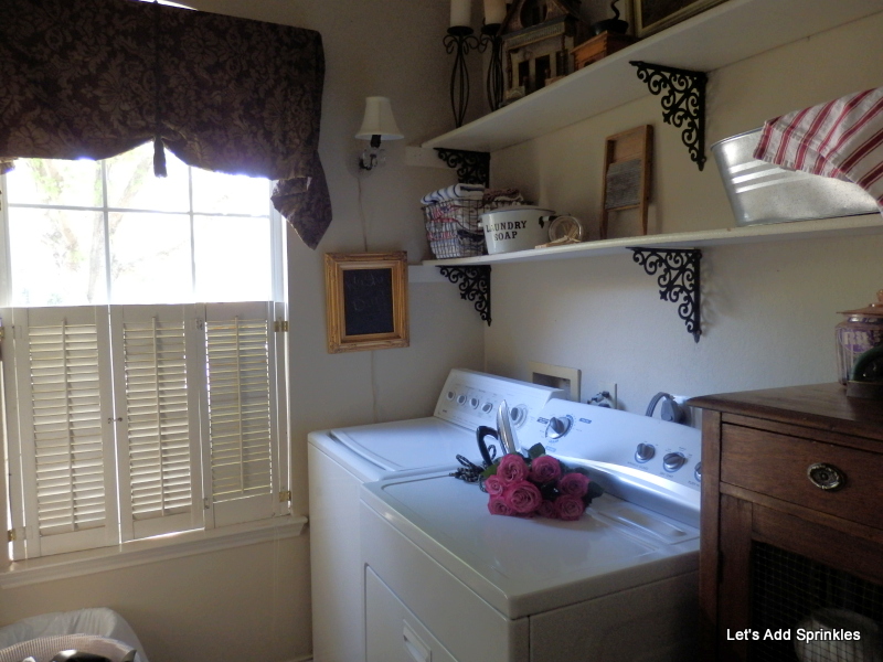 Let's Add Sprinkles Laundry Room Brackets