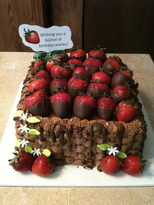 Food 365 Chocolate covered Strawberries & Birthday Cake