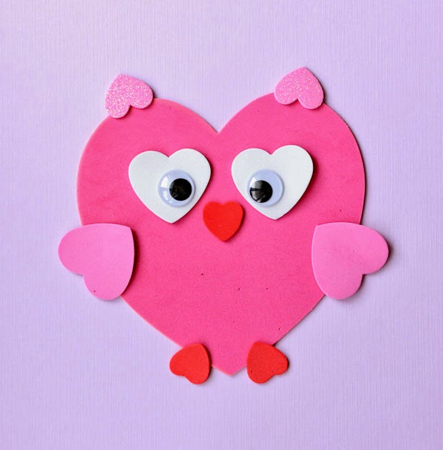 DIY Galeria Como fazer animais de corações de EVA Aparador Para Zapatos ~ DIY Galeria Como fazer animais de corações de EVA