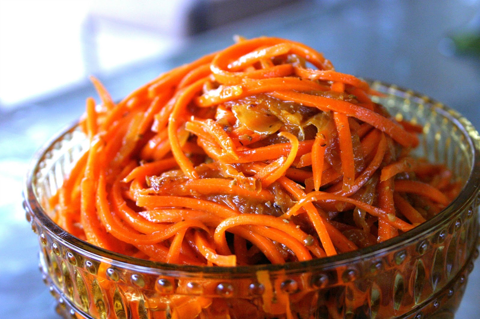 Korean Carrot Salad with Coriander - Alyona's Cooking