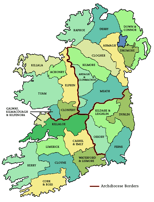 Diocese Of Ireland Map