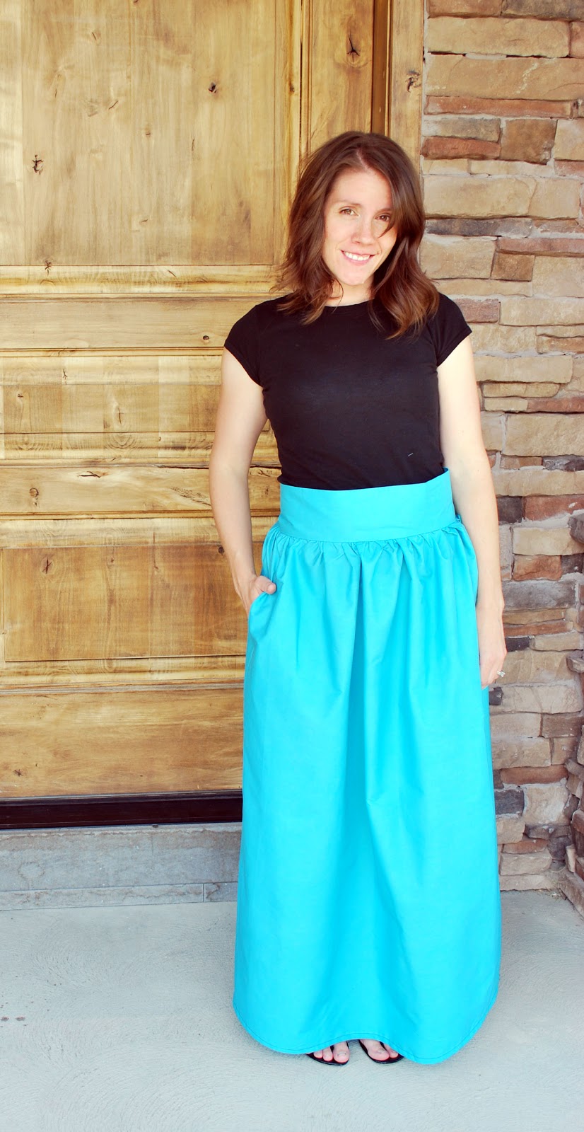 Larissa Another Day High Waist Maxi Skirt from Bed Sheet
