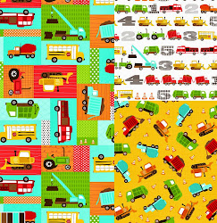 TRUCKS and TRACTORS FOR ROBERT KAUFMAN FABRICS | SEPT 2013