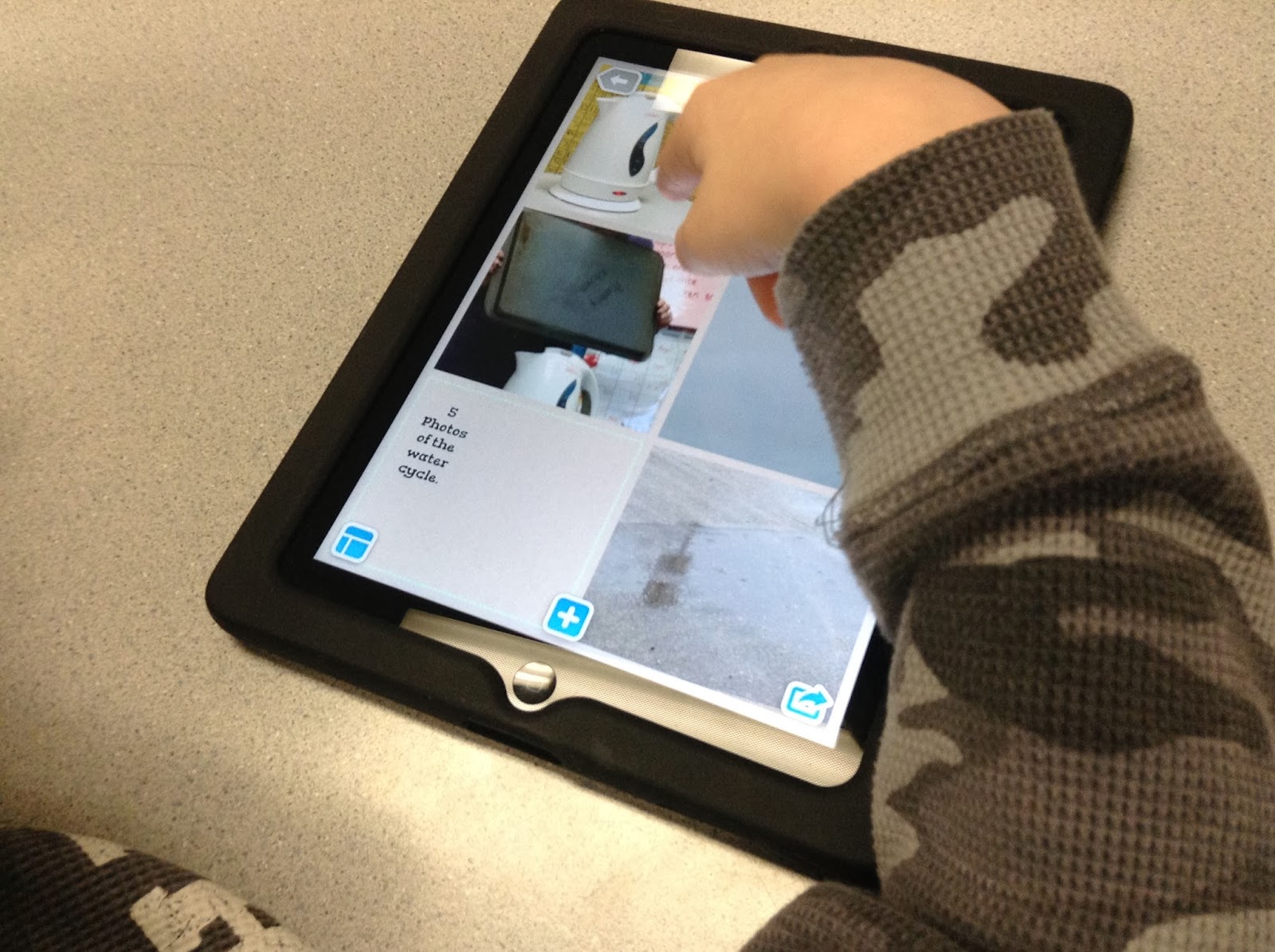 water cycle simulation in grades 2&3 Mathematics and Science in SD38