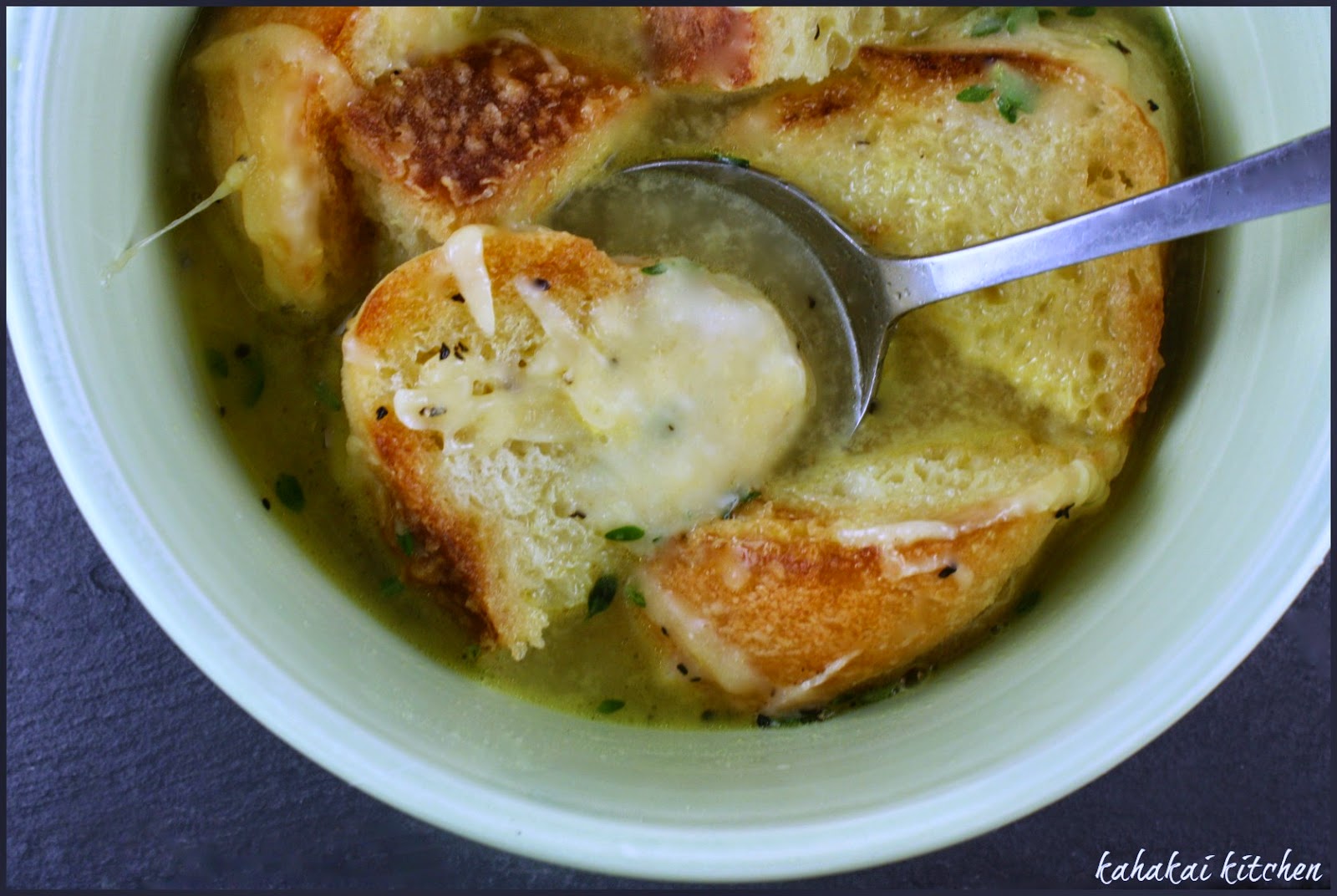 Kahakai Kitchen Jacques Pépin's French Peasant Soup (Bread & Cheese