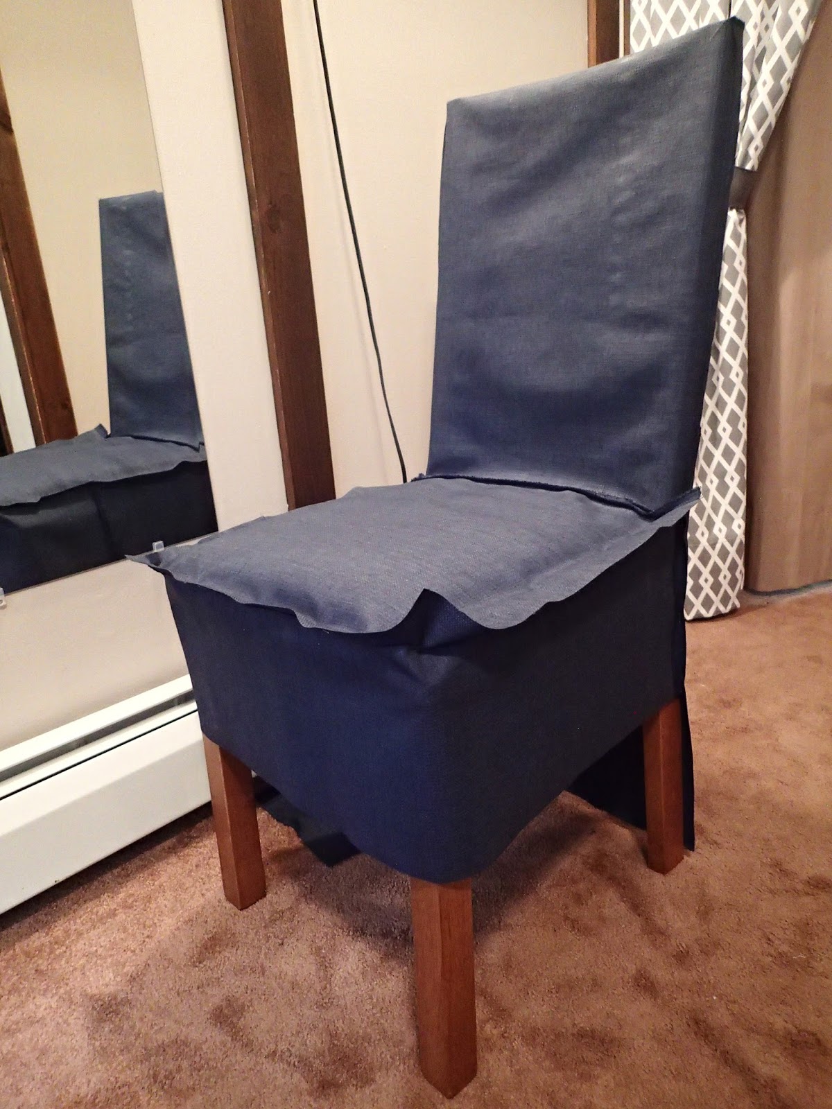 My Little Girl's Dress and more DIY How To Make a Chair Cover / Slip