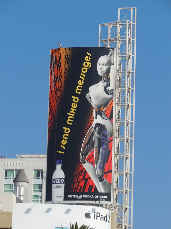 Svedka mixed messages fembot billboard