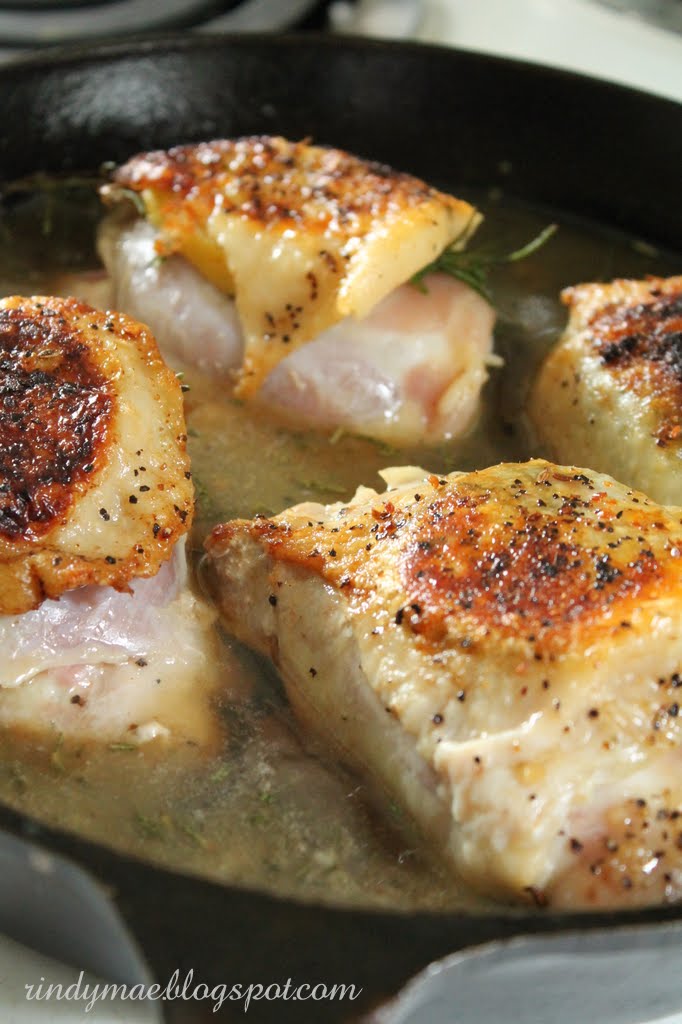 Rindy Mae Lemon & Rosemary Chicken with Pinenut Rice Pilaf