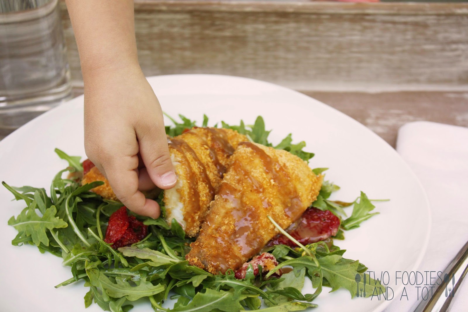 Two foodies and a tot Breaded tilapia with honey balsamic glaze
