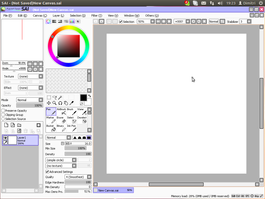 Как в paint tool sai сделать ровный круг