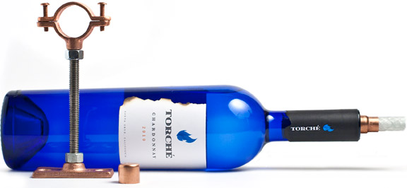 Como hacer una antorcha reciclando botellas de vino | Construccion y