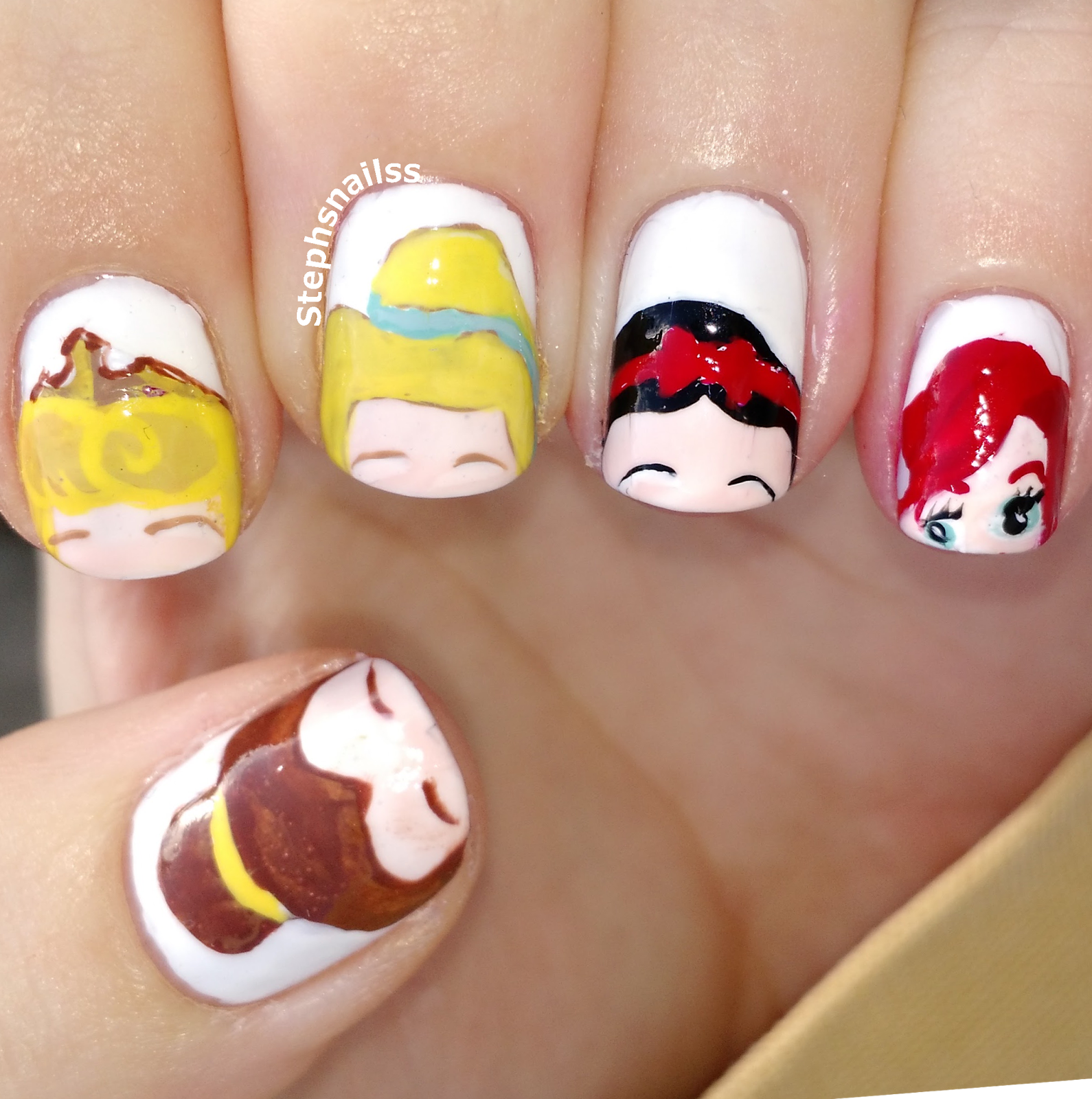 StephsNailss Disney Princess Nails!