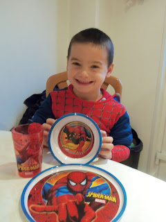 Spiderman dinner set