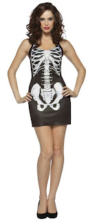 Bones Tank Dress Adult Costume-Day of the Dead Costume