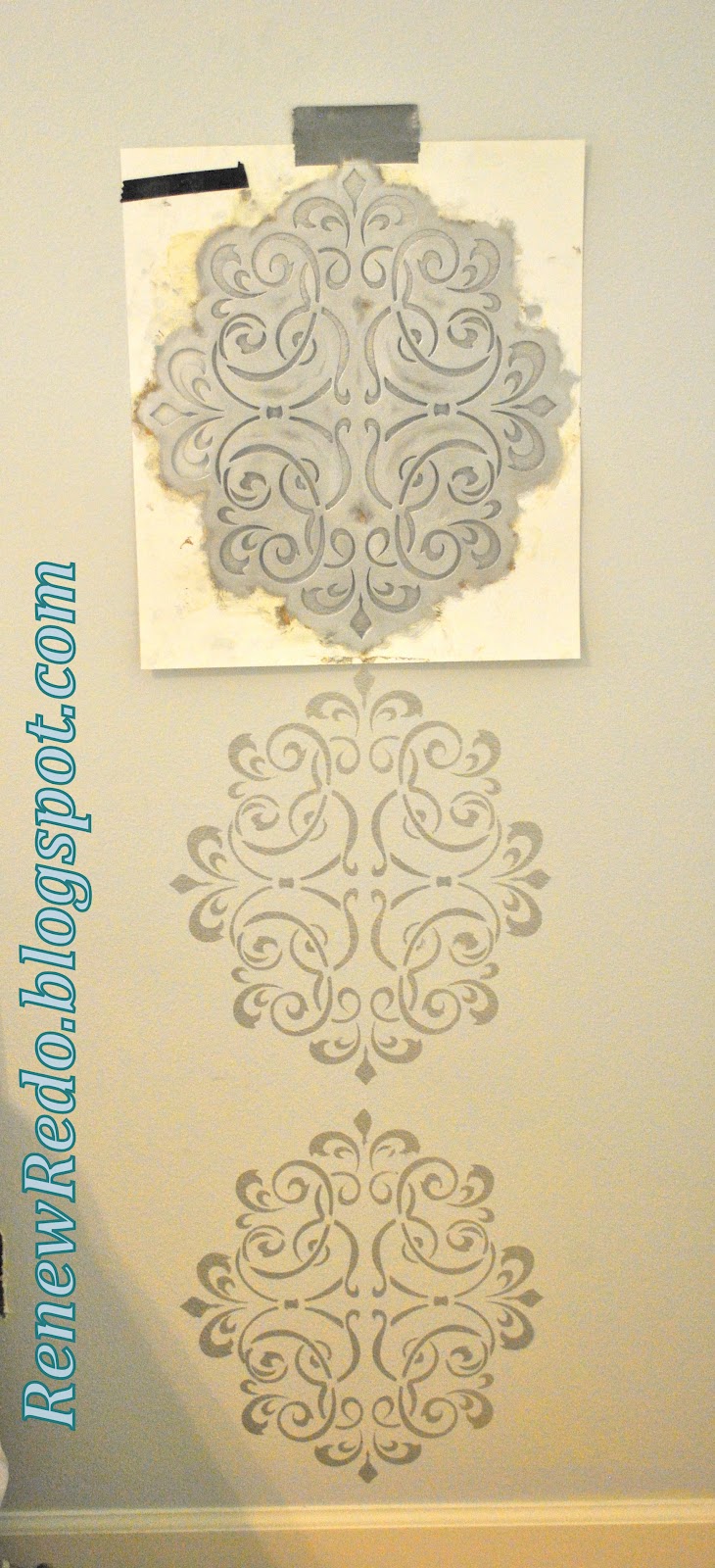 ReNew ReDo! Rub n' Buff Wall Stencil How To