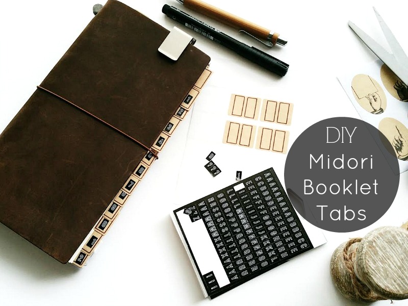 Diy Midori Notebook Tabs Seaweed Kisses