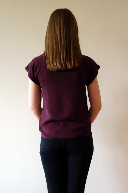 Diary of a Chain Stitcher: Silk Georgette Emmeline Tee from Little Tailoress