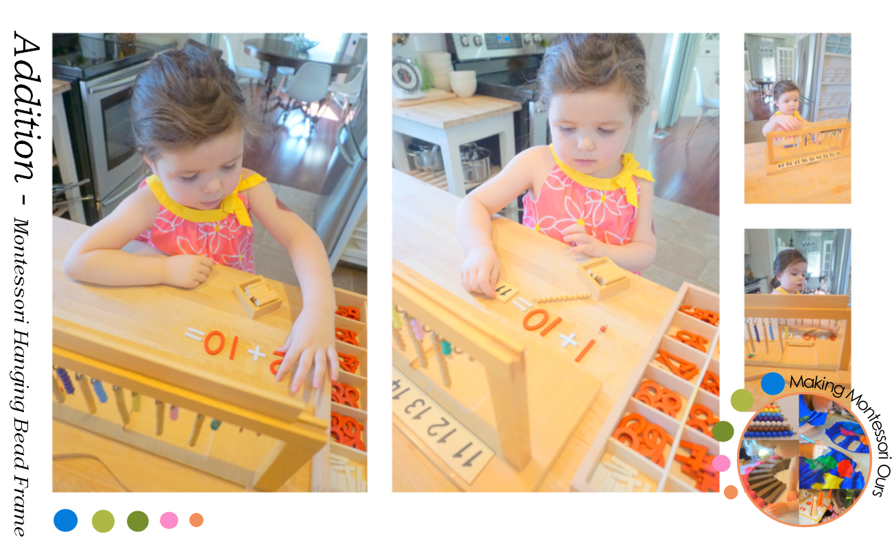 Addition Montessori Teen Hanging Bead Frame "Making Montessori Ours"