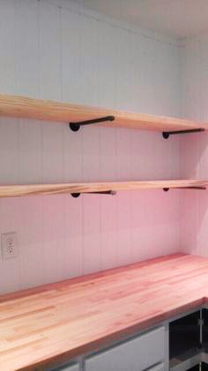 Dark Tung Oil Butcher Block Countertops