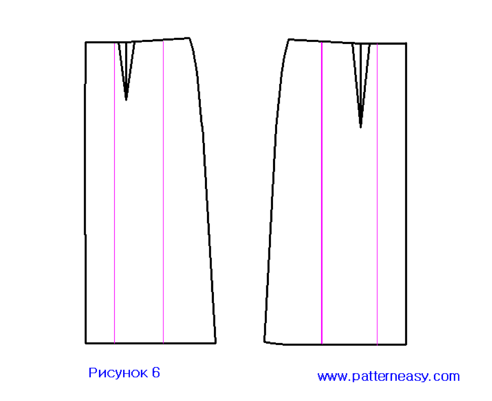 modificar patrón base de falda