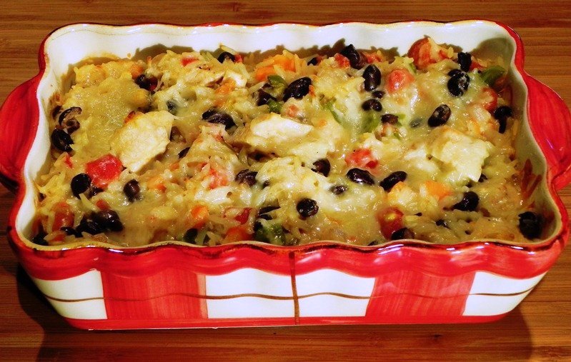 The Iowa Housewife Baked Chicken and Rice With Black Beans