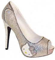 Hello Kitty white high heel shoes