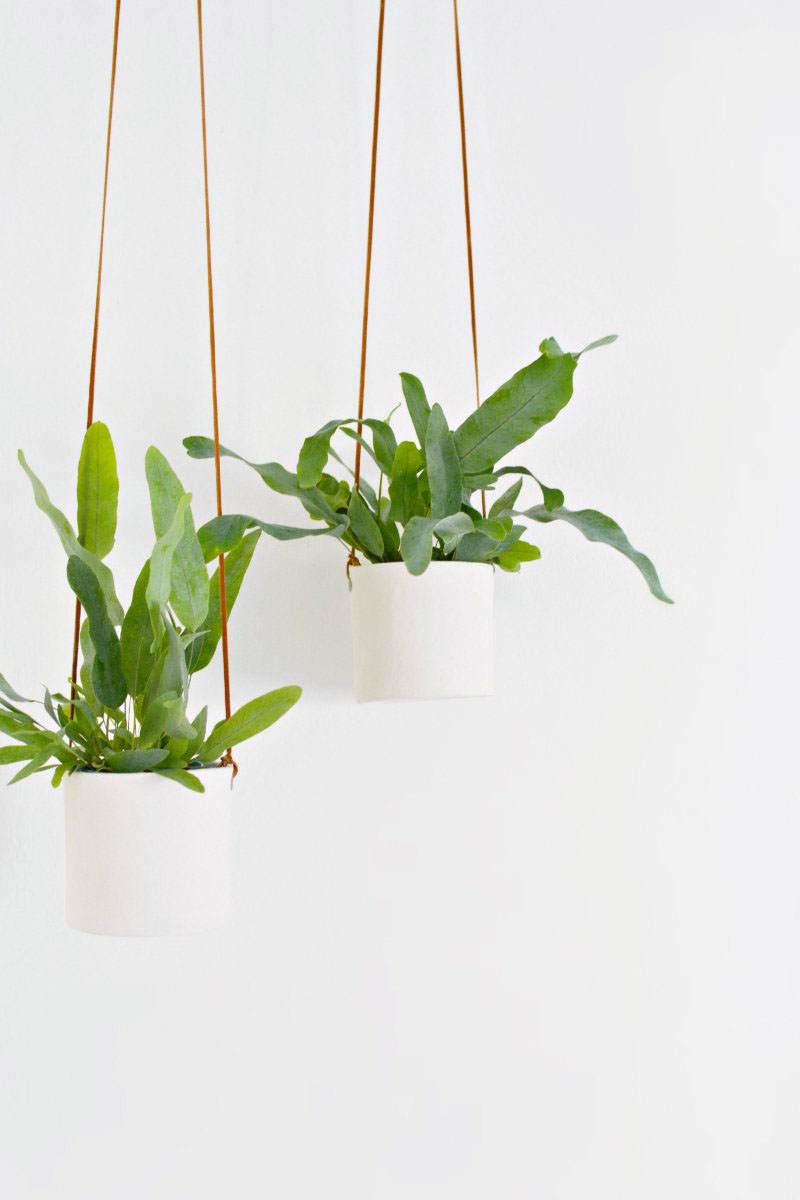 Hanging Planters | diy leather and clay hanging planters burkatron Hanging Planters | diy leather and clay hanging planters burkatron