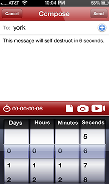Send your self destruct messages the secure way with a all new Android App called Wickr Self-Destruct Messaging