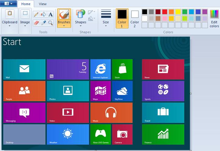 Paint  Windows 8 -  10