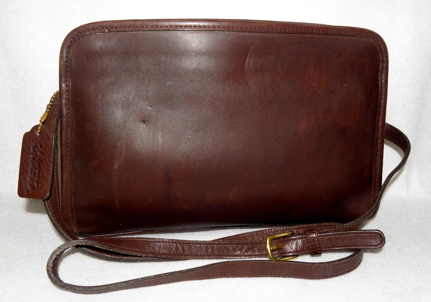 brown vintage coach purse