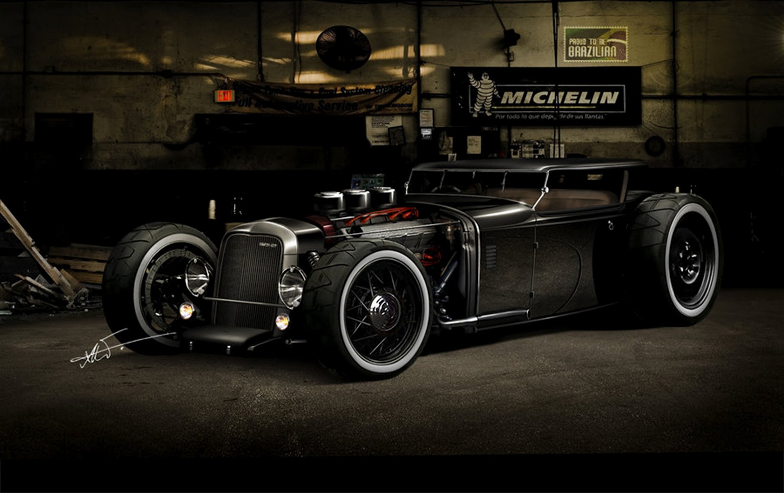 Hot Rod: Old School Hot Rod Wall Papers