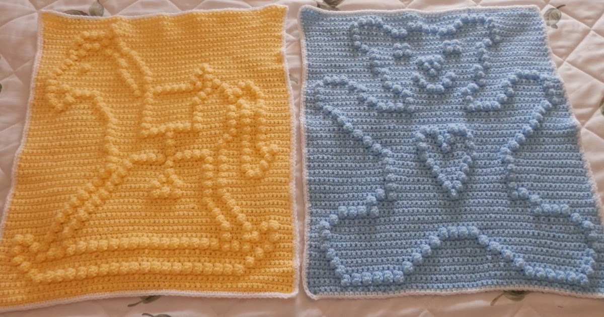 Karens Crocheted Garden of Colors Two Preemie Size Baby Blankets