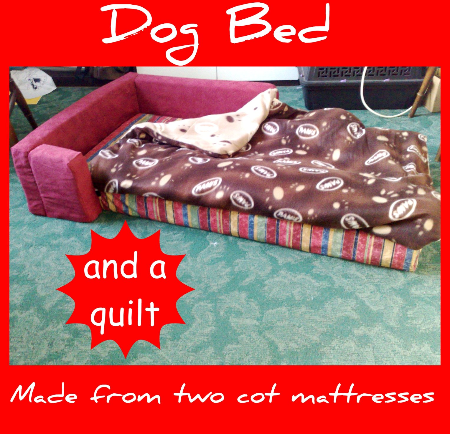 Karima's Crafts Dog Bed Mini Tutorial